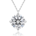 KRKC Moissanite Pendant Necklace for Women