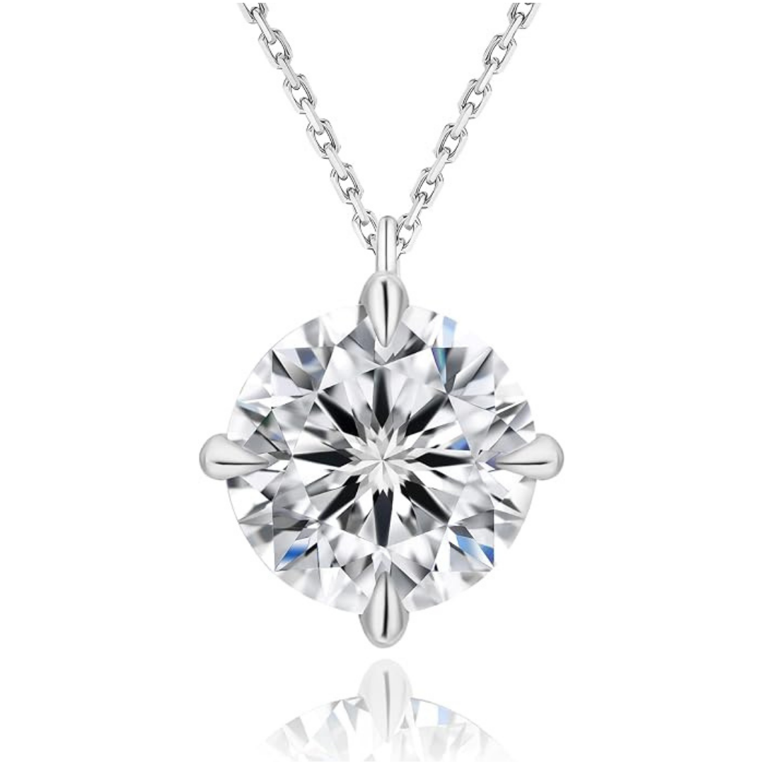 KRKC Moissanite Pendant Necklace for Women