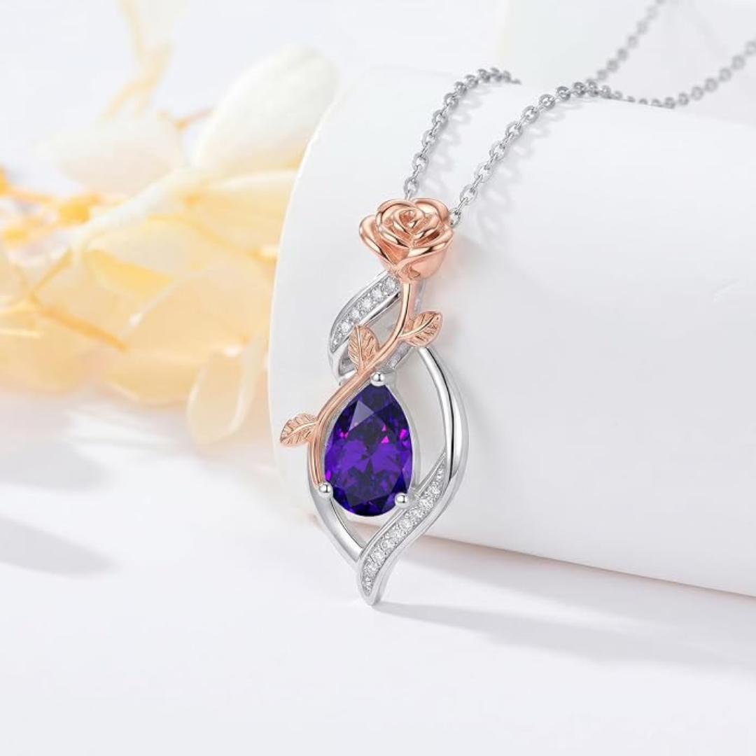 Infinity Birthstone Necklace for Women